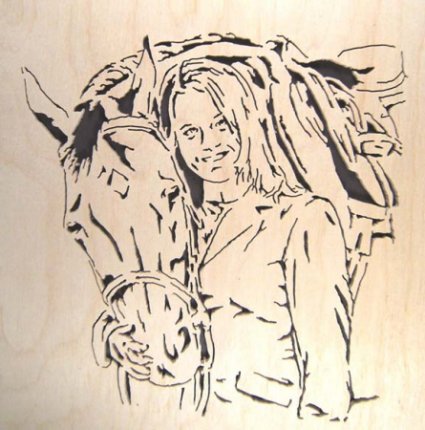 Christine with her horse