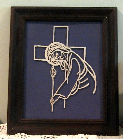 Jesus Carrying Cross  (framed)