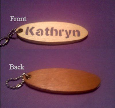 Personalized Filled Key Ring