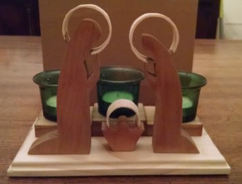 Nativity with Votive Candles