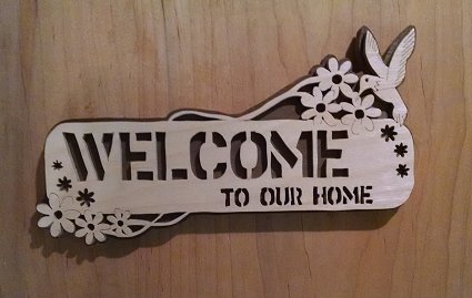 'Welcome To Our Home' Wall Plaque